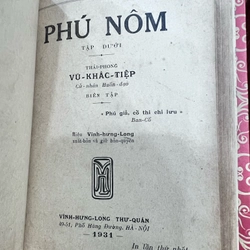 Phú Nôm - Vũ Khắc Tiệp (1931)