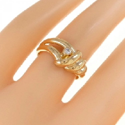 Nhẫn kim cương K18YG 0.04CT 671598