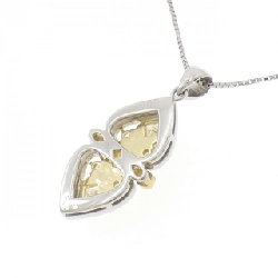 Dây chuyền kim cương PT900/K18YG/PT850 0.65CT - Hàng hiệu Chính hãng 857479