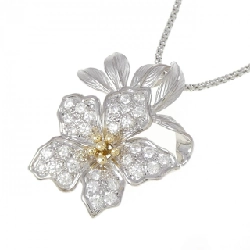 K18WG/K18YG Hoa Đá Kim Cương Dây Chuyền 1.00CT - Hàng hiệu Chính hãng 859781