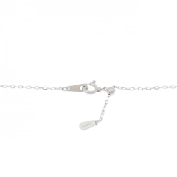 K18WG/PT850 Dây chuyền kim cương chéo 2.54CT - Hàng hiệu Chính hãng 858010