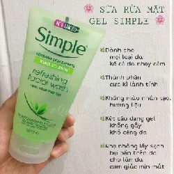 Sữa rửa mặt gel Simple  574