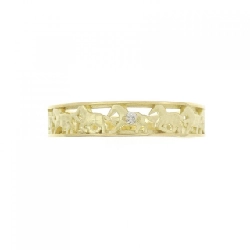 【Sản phẩm mới】Nhẫn kim cương K18YG hình ngựa 0.01CT 672936