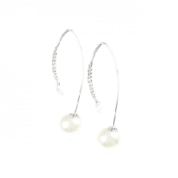 K18WG Bông tai ngọc trai Akoya 8.6mm - Hàng hiệu Chính hãng 867623