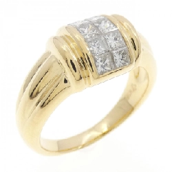 Nhẫn kim cương K18YG 0.67CT