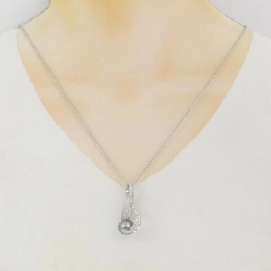 K18WG Ngọc trai đen dây chuyền 11mm - Hàng hiệu Chính hãng 845859