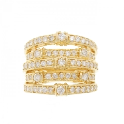 Nhẫn kim cương K18YG 1.04CT 671353