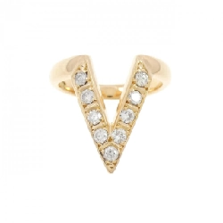 Nhẫn nhẫn hồng K18PG với kim cương 670781