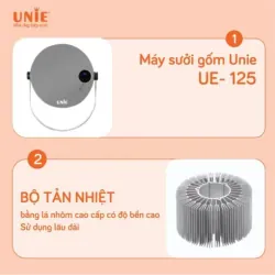 UNIE UE-125 sưởi gốm hiện đại 3 chế độ, treo tường/để bàn tối ưu điện năng chính hãng 575680