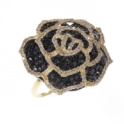 Nhẫn kim cương 2.00CT K18YG/K18BG - Hàng hiệu Chính hãng