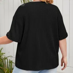 Áo thun trơn dệt kim bigsize 756607