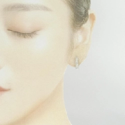 K18WG Bông tai kim cương 0.10CT - Hàng hiệu Chính hãng 874232