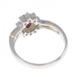 Nhẫn ruby PT900/K18YG 0.51CT 672406