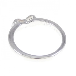 Nhẫn kim cương K18WG hình ruy băng 0.11CT 672621