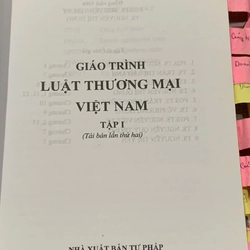 GIÁO TRÌNH LUẬT THƯƠNG MẠI VIỆT NAM  TẬP 1 545939