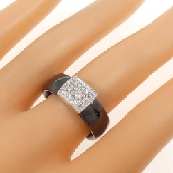 K18WG/Nhẫn kim cương gốm 0.20CT 665530