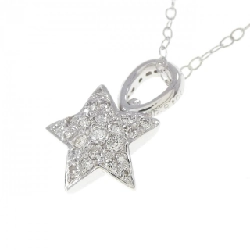 K18WG Ngôi sao Kim cương Dây chuyền 0.18CT - Hàng hiệu Chính hãng 856524