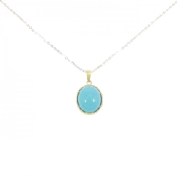 K18YG/K18WG Dây chuyền Turquoise 2.50CT - Hàng hiệu Chính hãng