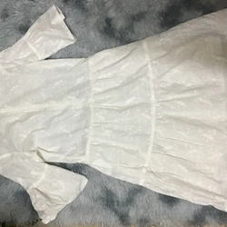 Đầm cotton thêu lót chân váy 524728