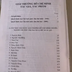 Giải thưởng Hồ Chí Minh - Nhà văn - Tác phẩm 726271