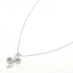 K18WG Hoa Kim Cương Dây Chuyền - Hàng hiệu Chính hãng 859260