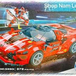 Đồ chơi lắp ráp 2in1 xe ô tô và siêu nhân robot S3301 145552