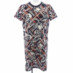 HERMES TARTAN ET CHAINES MILANO 3H4511DX Đầm cắt - Hàng hiệu Chính hãng