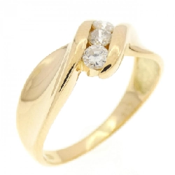 Nhẫn kim cương K18YG 0.19CT