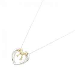 Dây chuyền Tiffany Heart×Ribbon 925/750YG - Hàng hiệu Authentic 842773