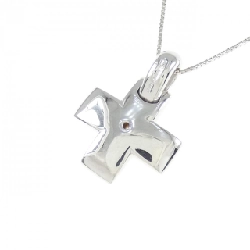 Dây chuyền kim cương Pave Cross 18KTWG/K18WG - Hàng hiệu Authentic 858859