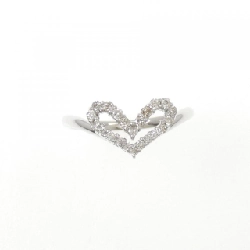 Nhẫn kim cương hình trái tim K18WG 0.20CT - Hàng hiệu Authentic 851785