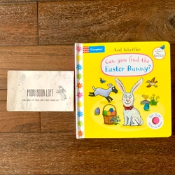 Sách ngoại văn Can You Find The Easter Bunny? – Sách lật mở miếng vải, Used, Board Book
