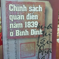 CHÍNH SÁCH QUÂN ĐIỀN NĂM 1839 Ở BÌNH ĐỊNH