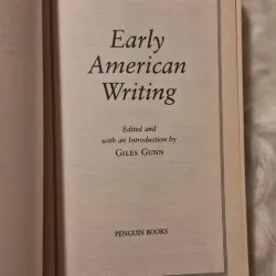 Early American Writing 783187