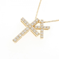 K18YG 2WAY Dây chuyền kim cương 0.23CT - Hàng hiệu Authentic 856722