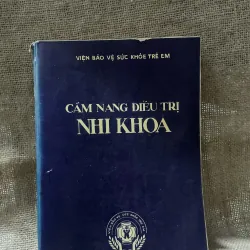 cẩm nang điều trị nhi khoa - 450 trang - sách y khổ lớn 