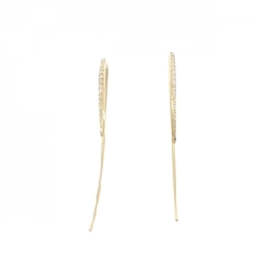 K18YG Bông tai kim cương 0.20CT - Hàng hiệu Chính hãng