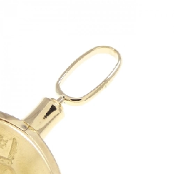 K18YG(枠) Đồng xu Mặt dây chuyền - Hàng hiệu Authentic 866861