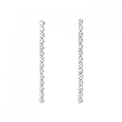 K18WG Bông tai kim cương 0.34CT - Hàng hiệu Chính hãng