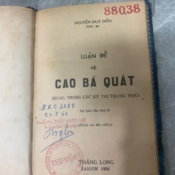 LUẬN ĐỀ VỀ CAO BÁ QUÁT (DÙNG TRONG CÁC KỲ THI TRUNG HỌC) 273787