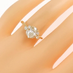 Nhẫn kim cương K18YG 1.003CT J SI2 hình giọt nước - Hàng hiệu Authentic 872728