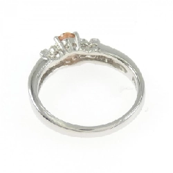 Nhẫn sapphire papara chia 0.60CT PT900 hoa 668937