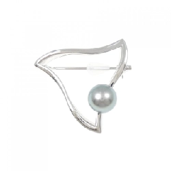 Mikimoto Ngọc trai đen Brooch 8.4mm - Hàng hiệu Chính hãng