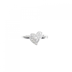 Nhẫn kim cương pavé hình trái tim K18WG 0.18CT 667556