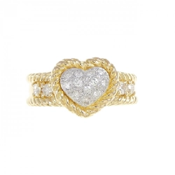 Nhẫn kim cương hình trái tim K18YG/K18WG 0.31CT 668264