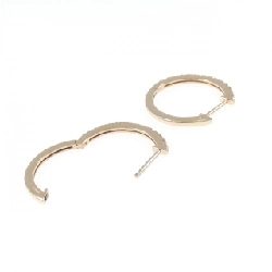 K18PG Bông tai kim cương hình vòng 0.30CT - Hàng hiệu Chính hãng 869628