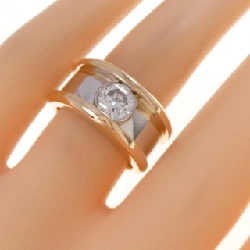 Nhẫn kim cương K18PG/PT900 0.823CT - Hàng hiệu Authentic 853111