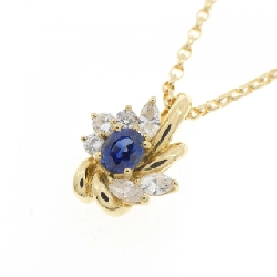 K18YG Sapphire Necklace 0.37CT - Hàng hiệu Authentic 860760