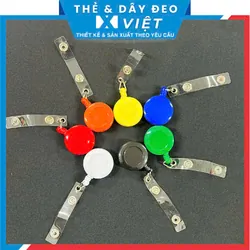 Dây đeo + thẻ nhân viên HB88 top FC mobile học sinh sinh viên co rút bản 1cm màu vàng trẻ trung 1064258