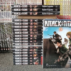 Truyện tranh - Truyện Attack On Titan - Trọn Bộ 18 Tập + Tập 7, 14 ĐB Kèm Quà